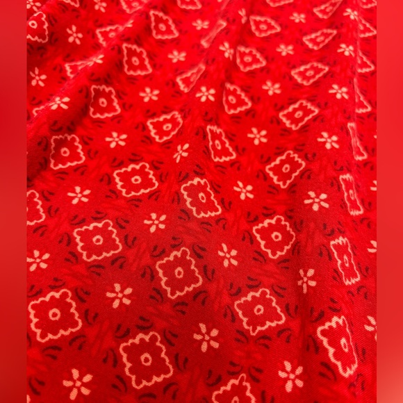 Xhilaration sundress long red XXL embroidered top bohemian tribal geometric maxi - Picture 13 of 16